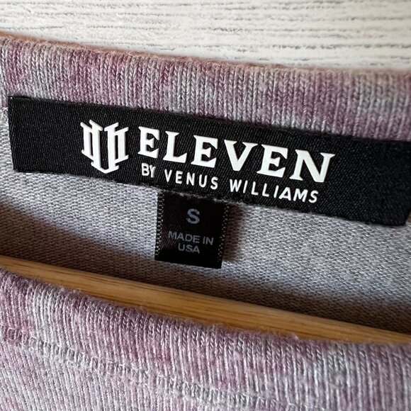 EleVen by Venus Williams Top Womens Size Small Purple and Gray Marbled Cropped - Picture 3 of 15